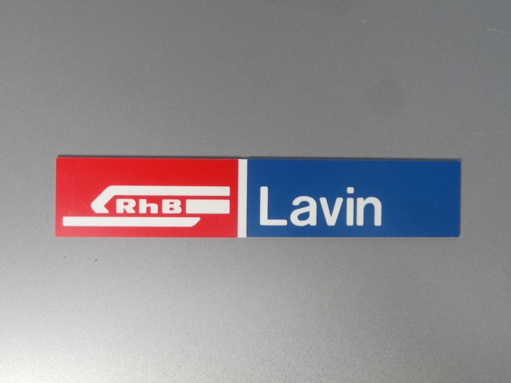 Lavin, großes Format 130 x 25 mm, 2-Schicht-Kunststoff