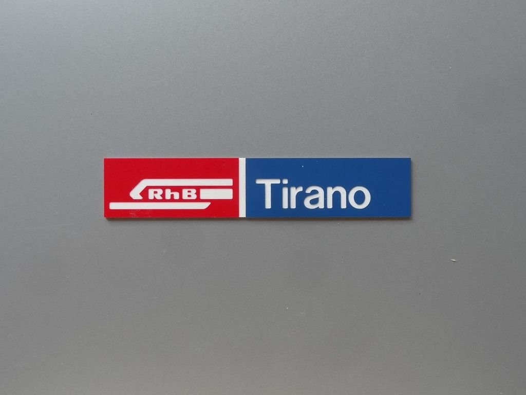 Tirano, kleines Format 85 x 16 mm, 2-Schicht-Kunststoff