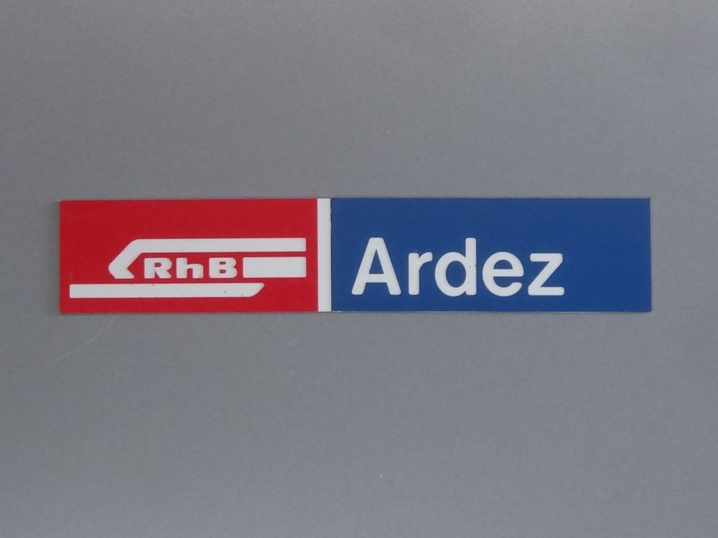 Ardez, kleines Format 85 x 16 mm, 2-Schicht-Kunststoff