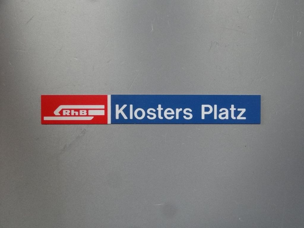 Klosters Platz, kleines Format 124 x 16 mm, 2-Schicht-Kunststoff