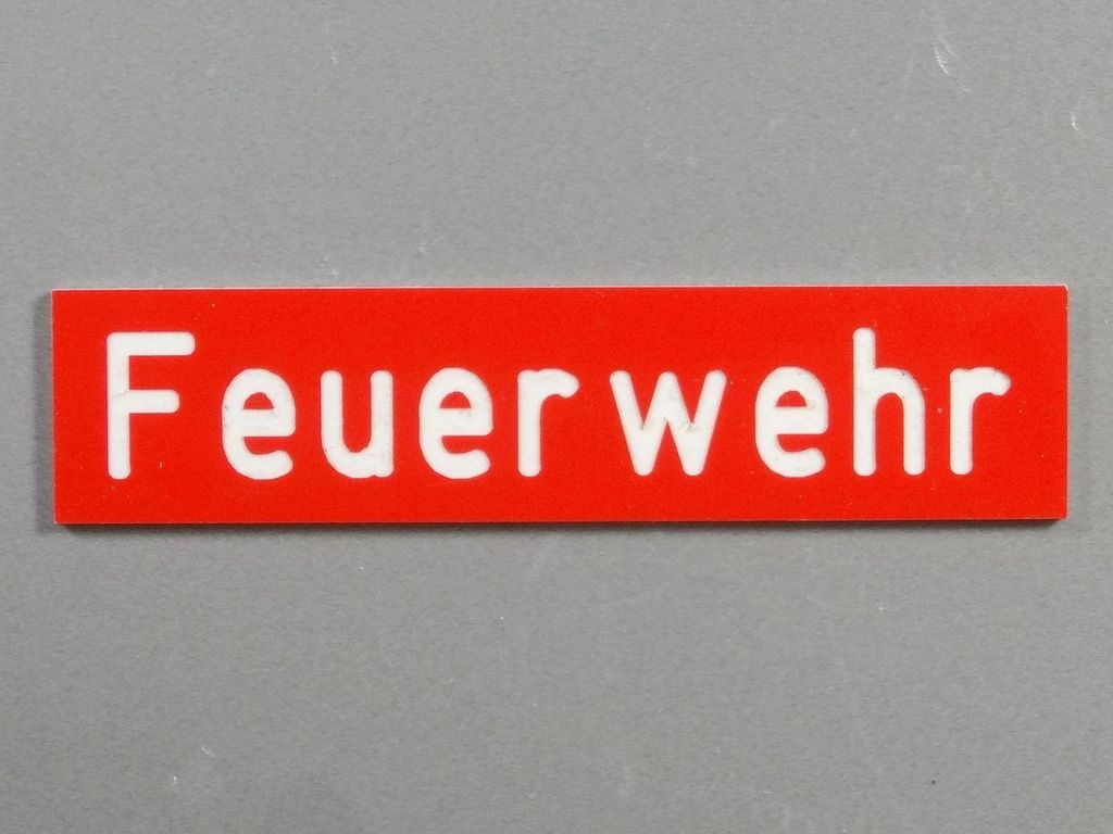 Feuerwehr 65 x 15 mm, 2-Schicht-Kunststoff