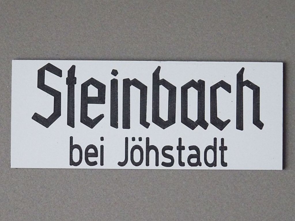 Steinbach bei Jöhstadt, Wasserturm 80 x 32 mm, 2-Schicht-Kunststoff