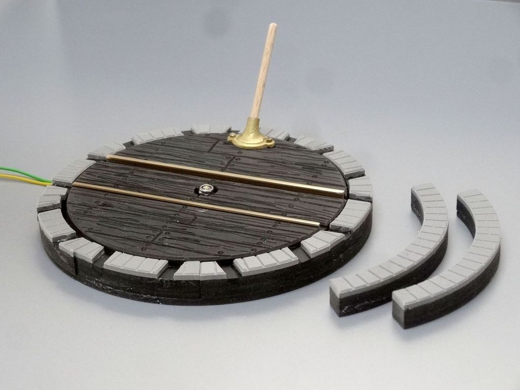 Drehscheibe 120 mm incl. 8 Abgänge für 30mm Spur