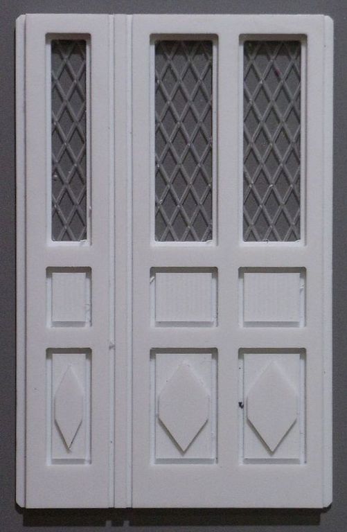 Tür Stadtvilla mit Fenster 95 x 60 mm