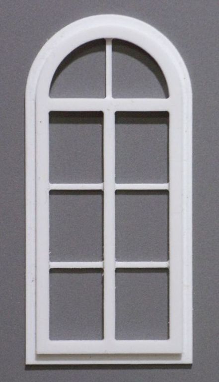 Bogenfenster Lauenbrück B, 4er-Set 28 x 62 mm