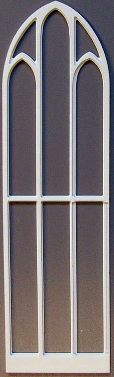 Kirchenfenster Stendal B, 1:32, 4er-Set 50 x 175 mm