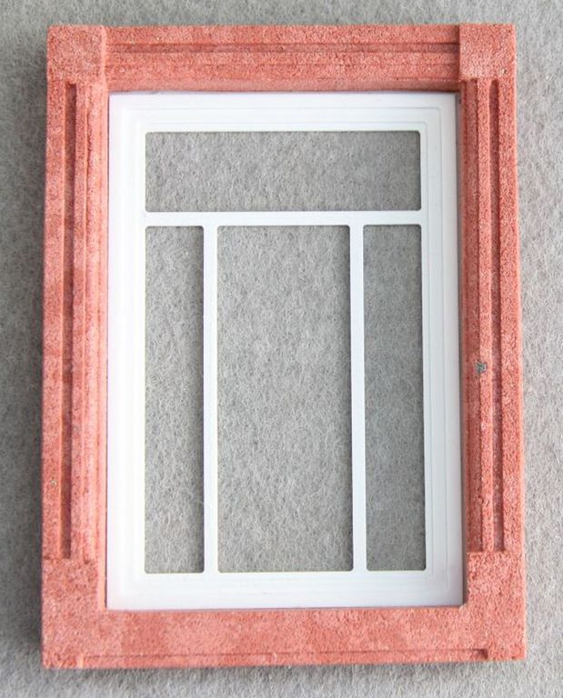 Fenstergewände für Scheeßel A und B, porphyrrot 90 x 66 mm