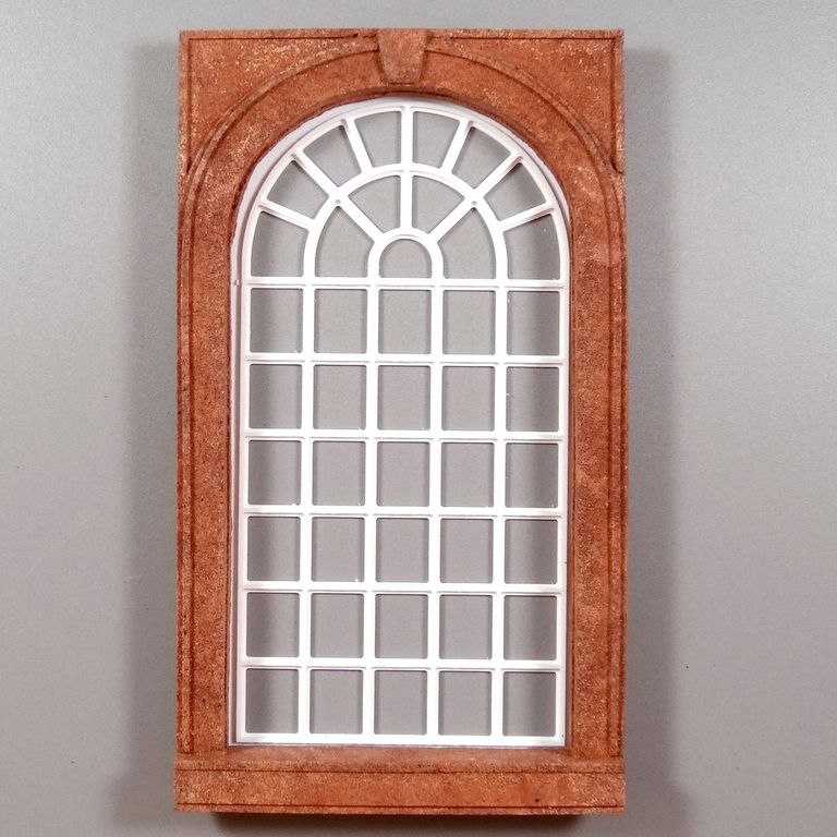 Fenstergewände für Bogenfenster Carlswerk, porphyrrot 142 x 82 mm