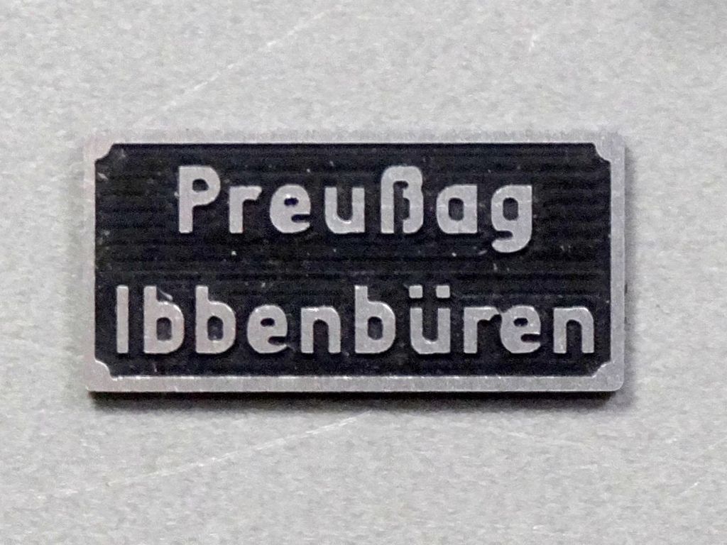 Preußag 21 x 10 mm, 2-Schicht-Kunststoff