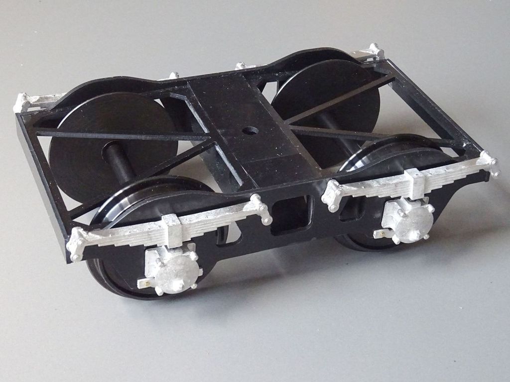 Drehgestell BS, 64 mm Spurweite Achsabstand 89 mm, Spurweite 64 mm