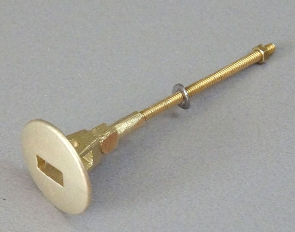 Puffer rund mit Schlitz für Fahrzeuge der HSB Kopfplatte Durchmesser 17 mm