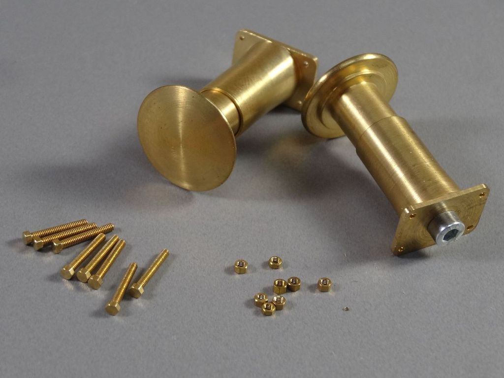 Hülsenpuffer glatt, 1 Paar, 1:22,5