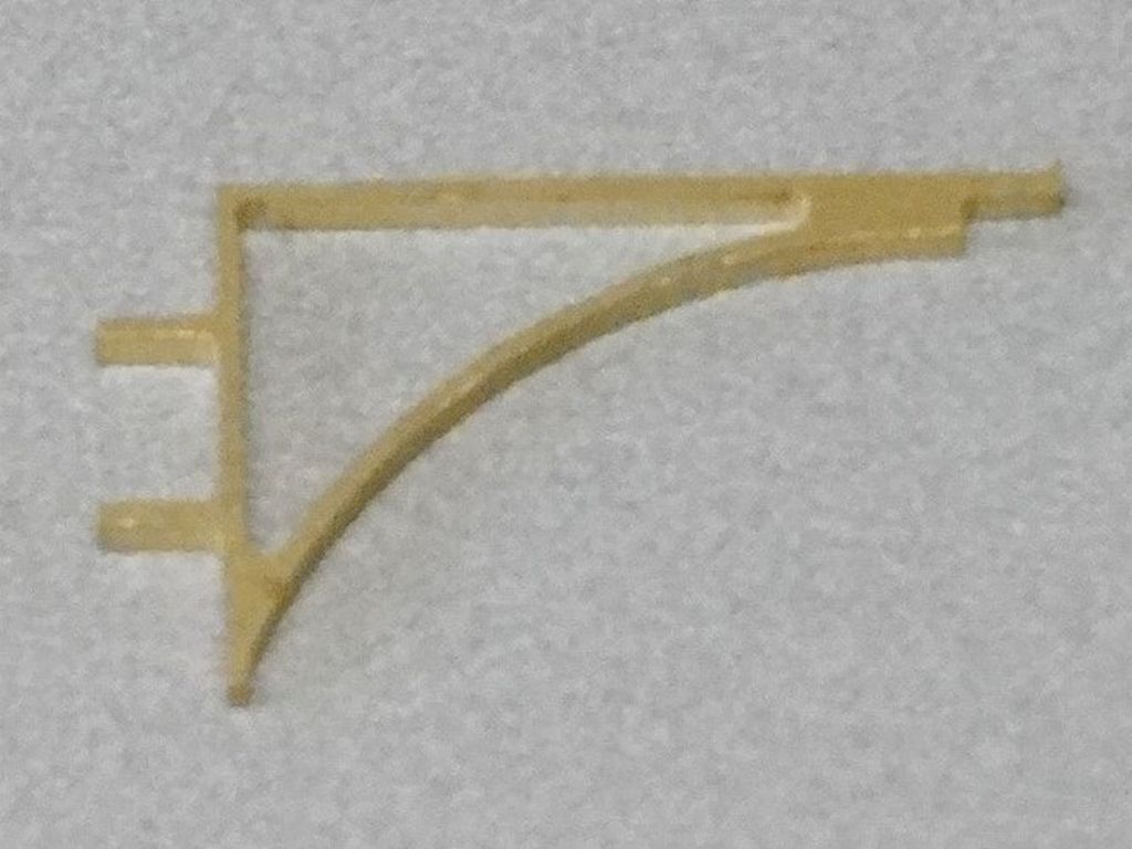 Dachstütze Flacheisen gerundet 20 x 13 x 1 mm, Messingblech