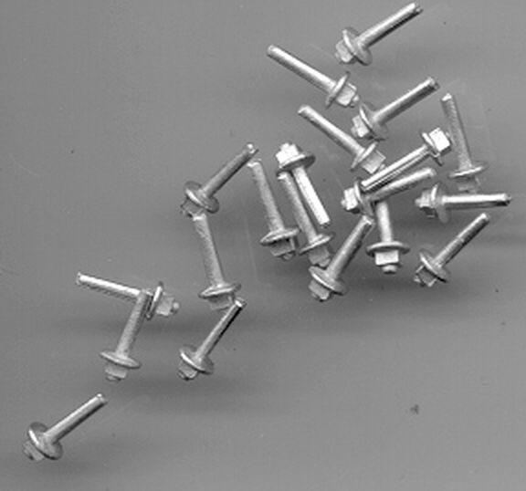 Bolzen 1, 2 Quadrat-Mutter mit Unterlegscheibe 20 Stück