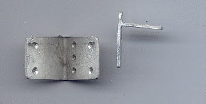Boxcar Eck-Klammern 4 große, 4 kleine Ecken 15x3x12mm