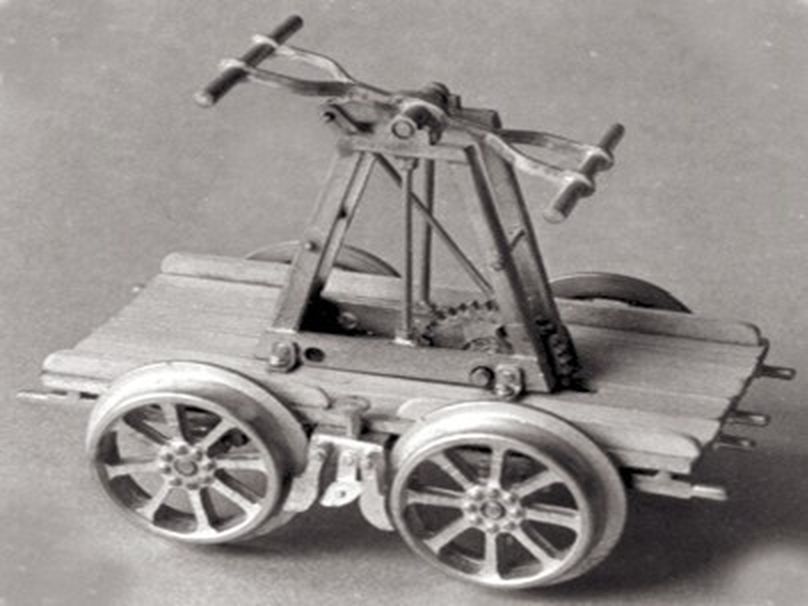 Handdraisine, Bausatz, Stahlräder mit Stahlrädern wie 20129, 85x40x55mm