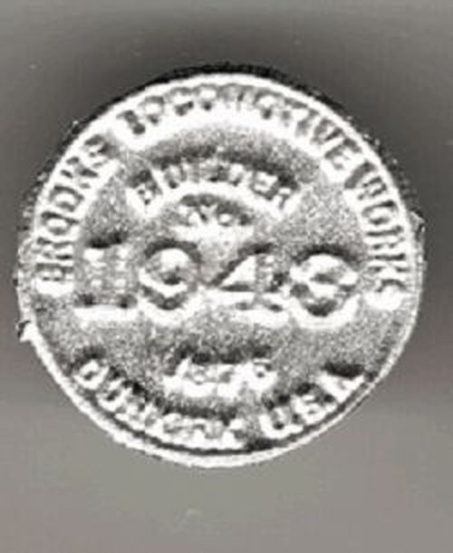 Lok-Fabrikschild Brooks Locomotive Works