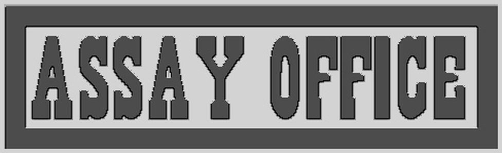Schild Assay Office 25 x 82 mm
