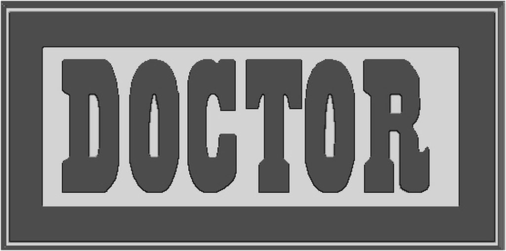 Schild Doctor 13 x 25 mm