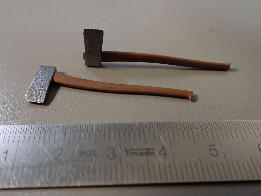 Axt, 1 Paar 37 x 11 x 2 mm, 3D-Druck