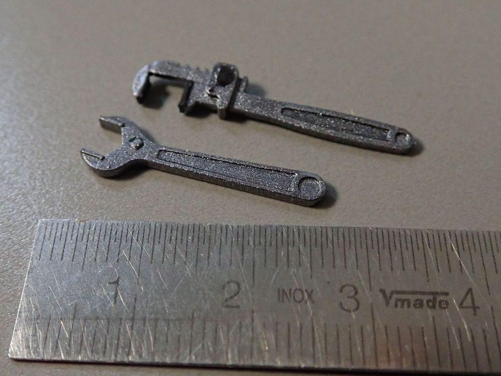 Rohrzange 30 mm Schraubenschlüssel 24 mm, je 2 Stück, 3D-Druck