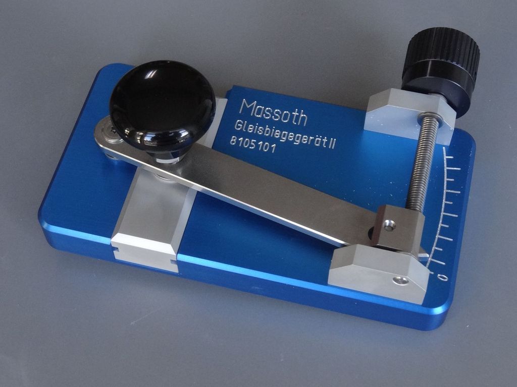 Gleisbiegegerät Massoth für Code 332 und Code 250 Gleisprofile