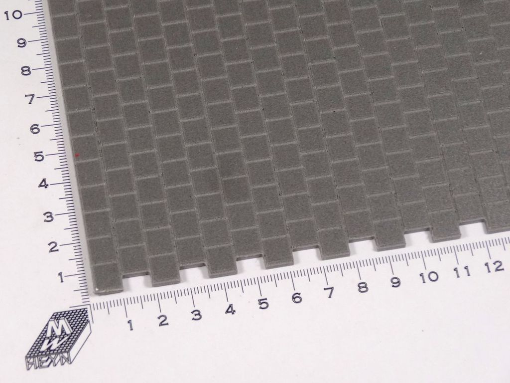 Bauplatte Pflaster 8,5x8,5mm ca. 500 x 300 x 3 mm, PVC-Hartschaum