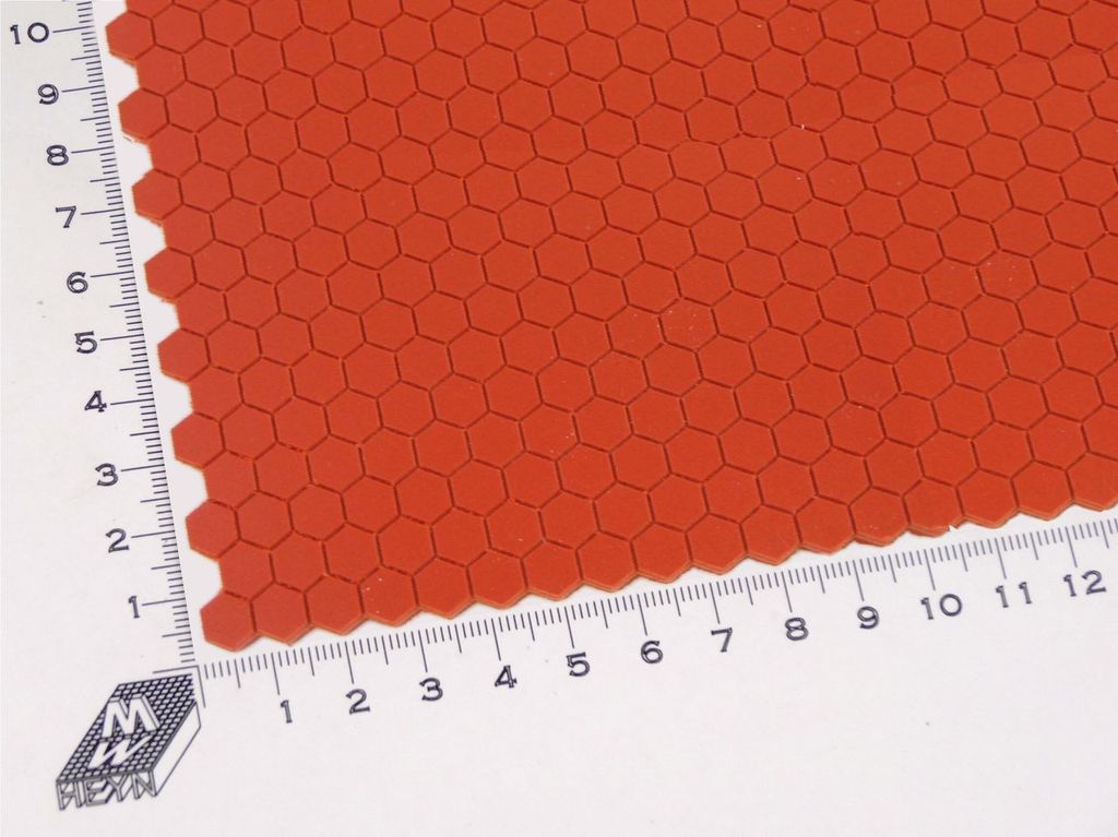 Bauplatte 6-Eck-Fliesen ca. 500 x 300 x 3 mm, PVC-Hartschaum