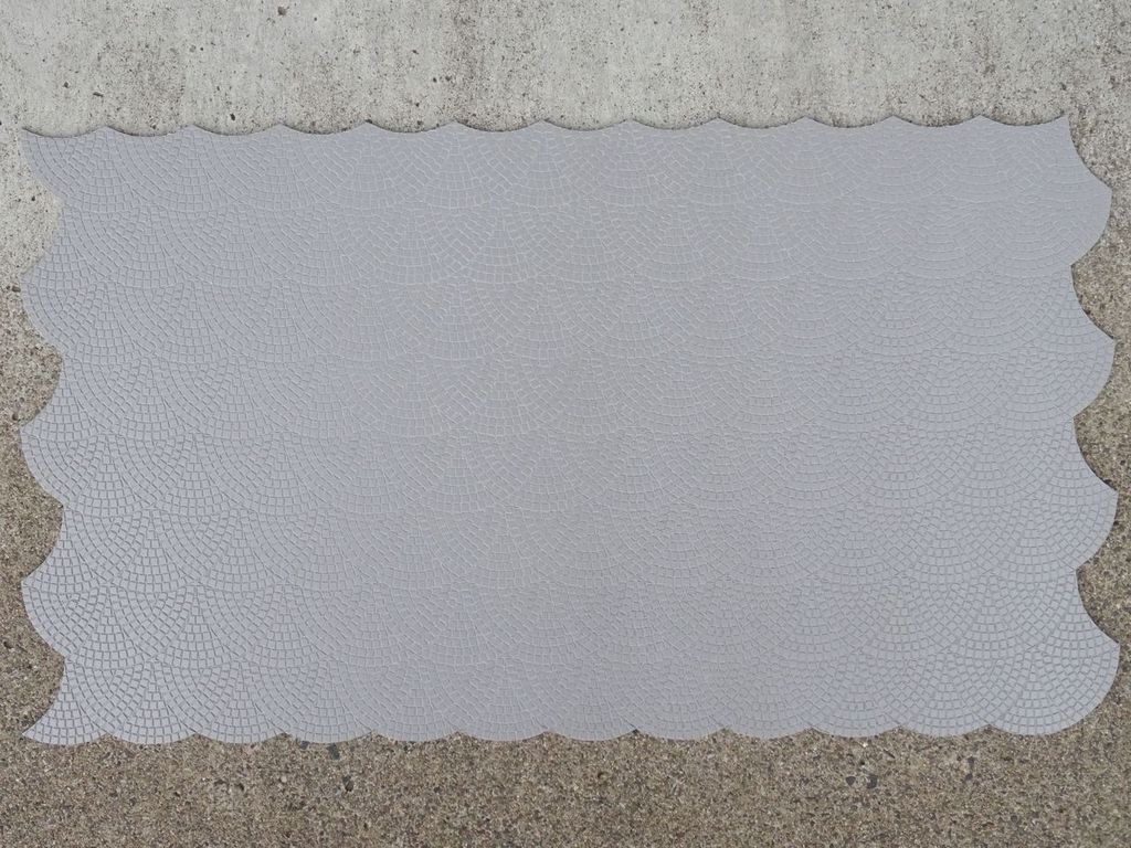 Bauplatte Bogen-Pflaster ca. 500 x 280 x 3 mm, PVC-Hartschaum