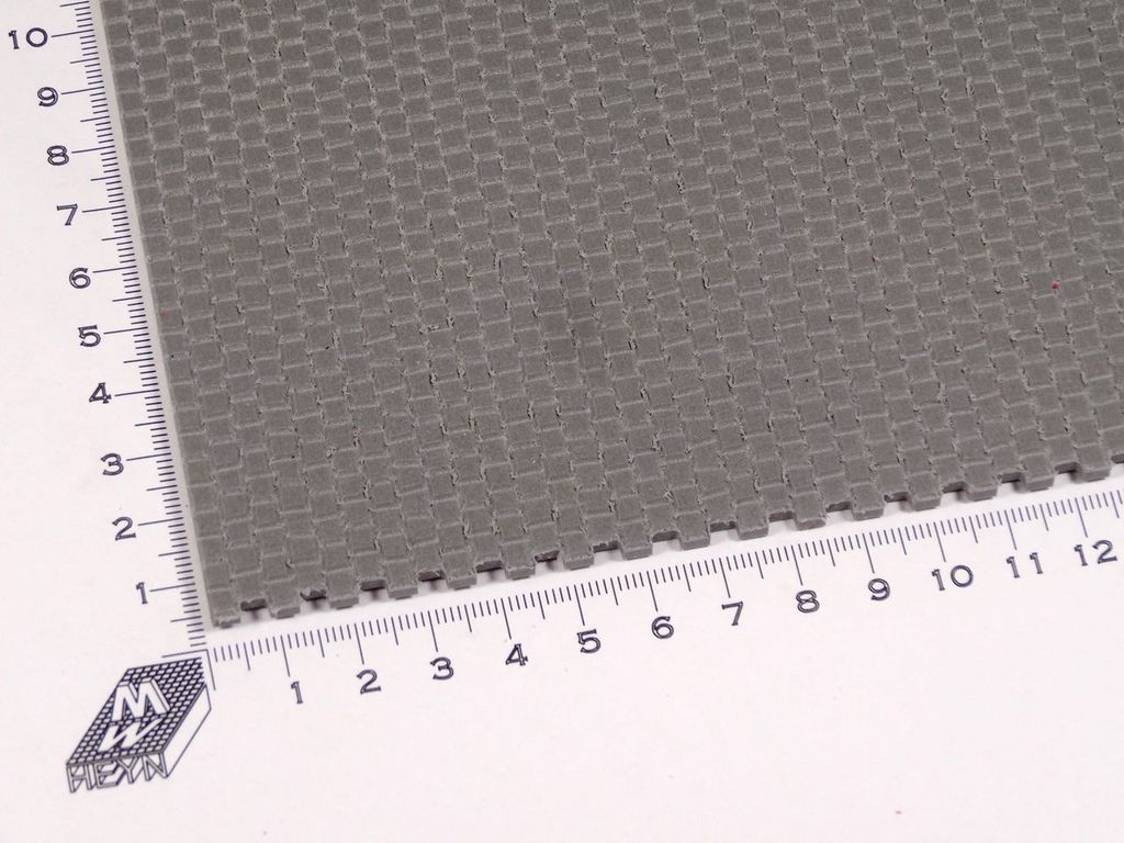 Bauplatte Klein-Pflaster 4x4mm ca. 600 x 500 x 3 mm, PVC-Hartschaum