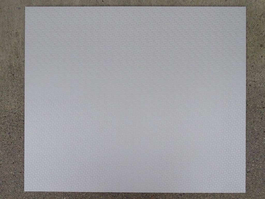 Bauplatte Beton-Pflaster grau 9x4mm ca. 600 x 500 x 3 mm, PVC-Hartschaum