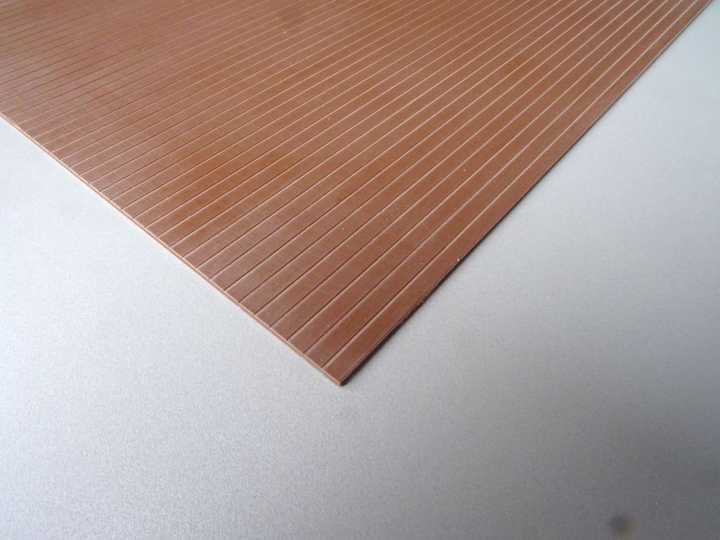 Bauplatte Nutenplatte 5mm beidseitig 495 x 295 x 2 mm, Polystyrol