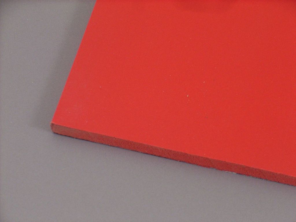 Kömatex rot 3mm 500 x 300 mm, PVC-Hartschaum, wetterfest