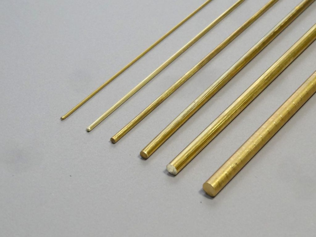 Messing Rundstange 1,5 mm Länge 500 mm