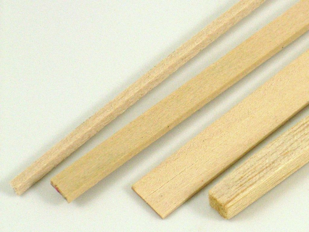 Lindenholzleiste 2x10 mm Länge 500 mm