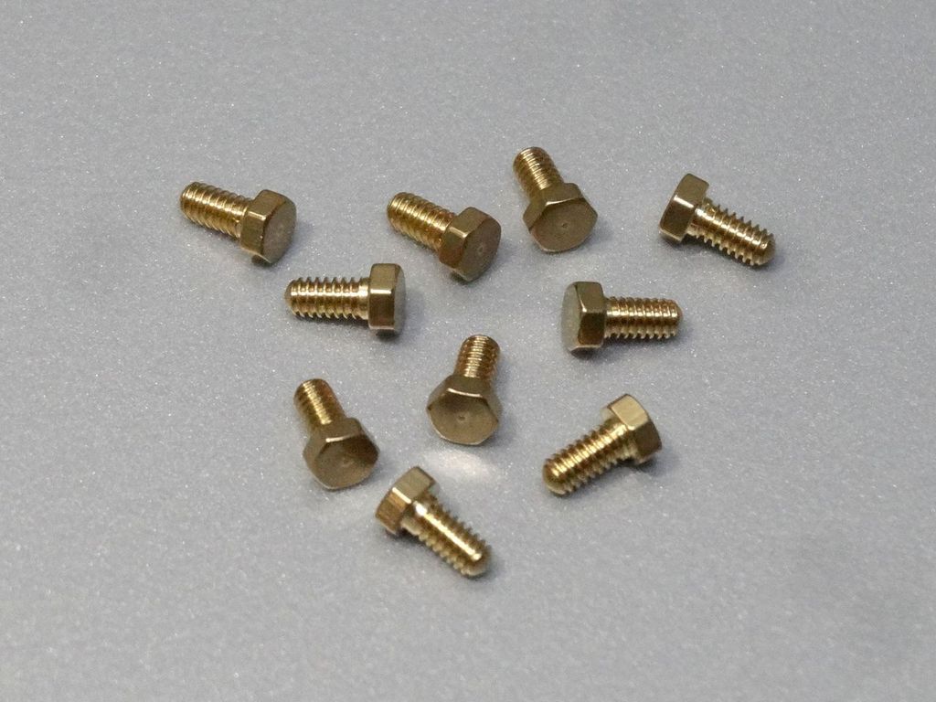 Messingschrauben M2x4, SW 3 10 Stk. Schlüsselweite 3 mm