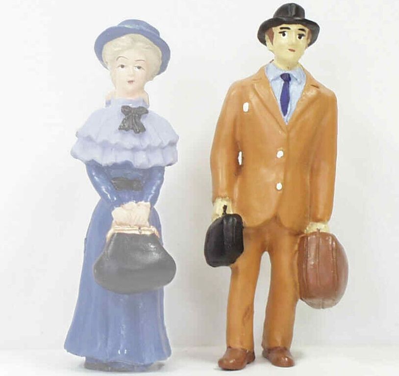 Feiner Herr mit Taschen Höhe 80 mm