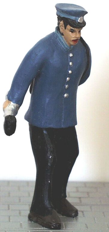 Bahnbediensteter mit Hammer Höhe 85 mm