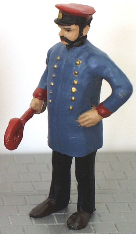 Bahnhofsvorsteher mit Kelle Höhe 85 mm