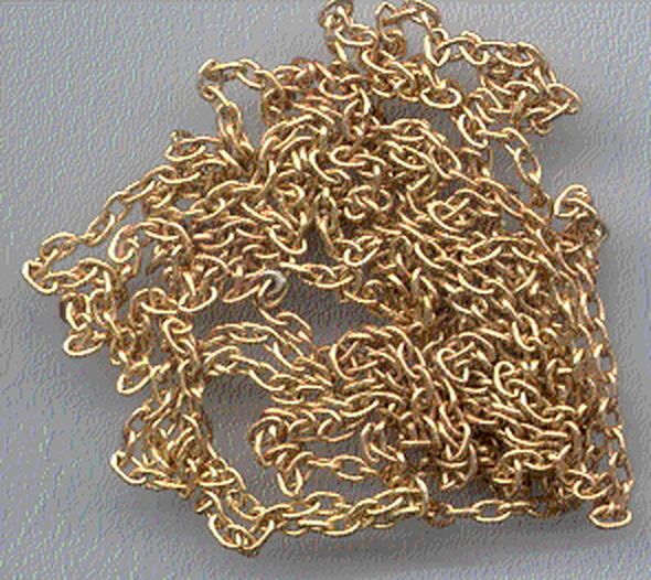 Messing-Kette 3,5x2,0 mm, 150 cm