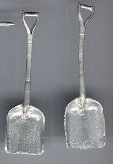 Kohlenschaufel 2 Stück, 42x12x3mm