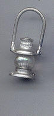 Öl-Laterne für Schaffner, Klarglas 2 Stück, 21x8x8mm