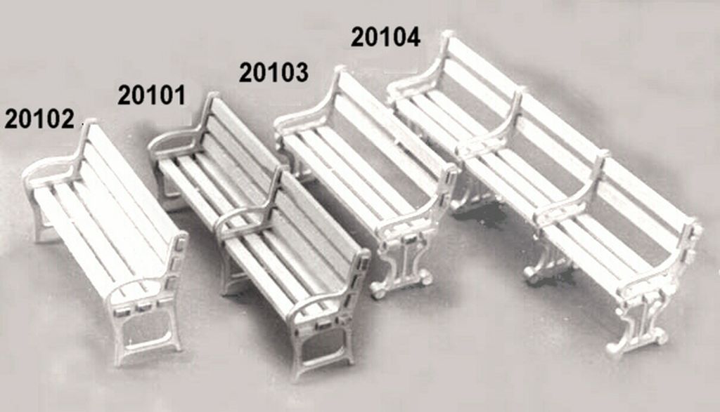 Doppelsitzbank, Bausatz ca. 78 x 18 x 31 mm, Sitzhöhe 15 mm