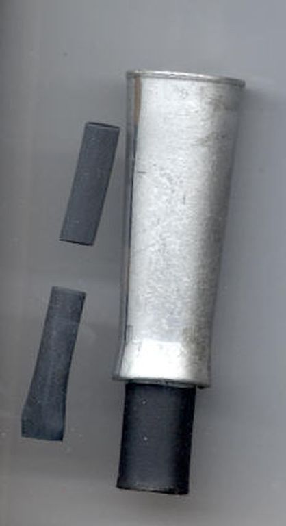 Lok-Schornstein, schlanke Form sichtbare Länge 42mm D= 16,5 mm