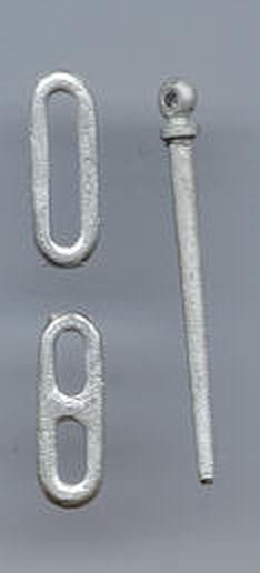 zusätzliche Link/Pin-Kupplungseisen 2 Stk, 15x5mm, 2 Stk, 31x2mm