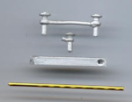 Prüfhähne (3), Tropfrinne & Wasserstandsglas