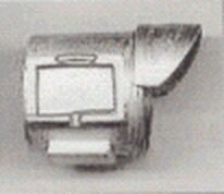 Frontlicht zylinderförmig mit Visier 18x23x18mm