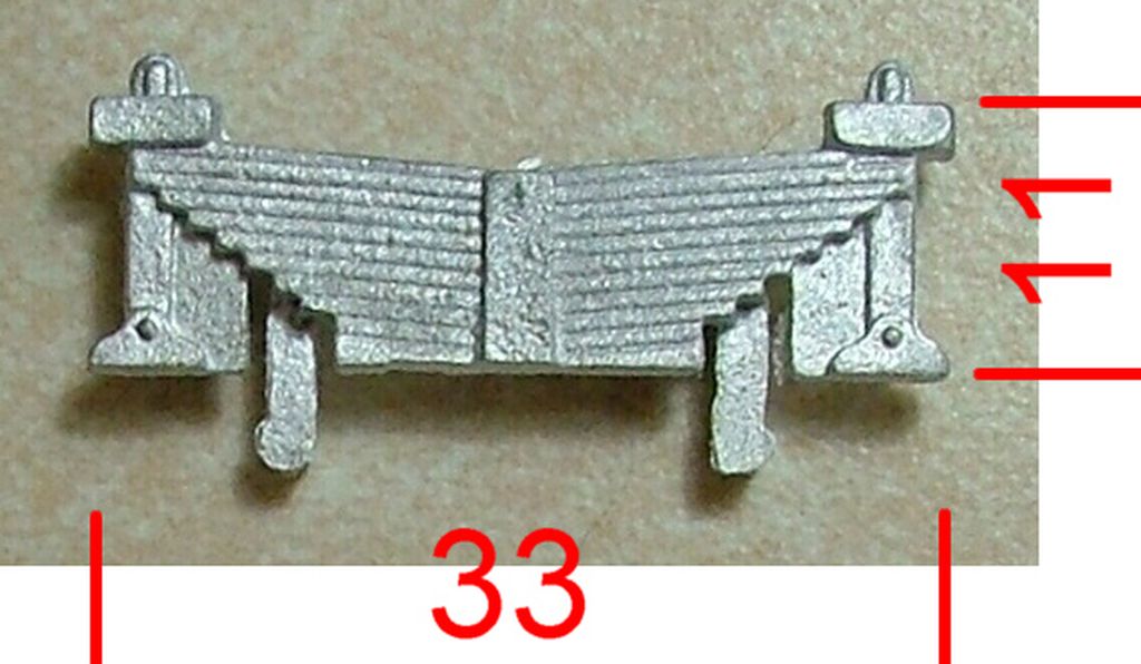 Bachmann Blattfederpaket 2 Stück für eine Achse