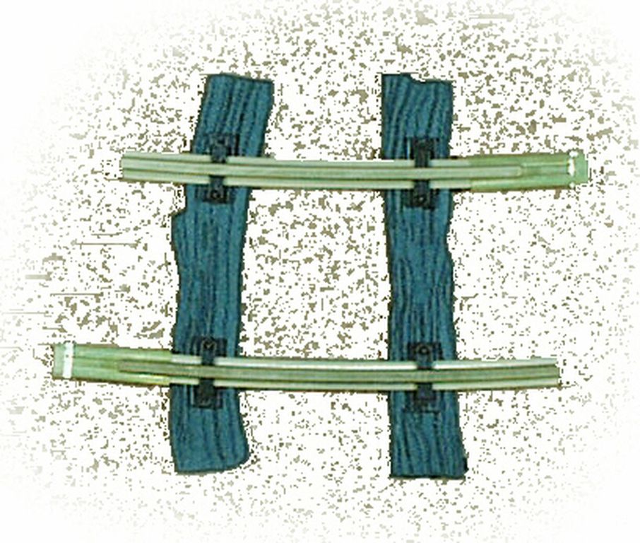 Feldbahngleis Bogen 7,5°, R1 Achsradius 600mm