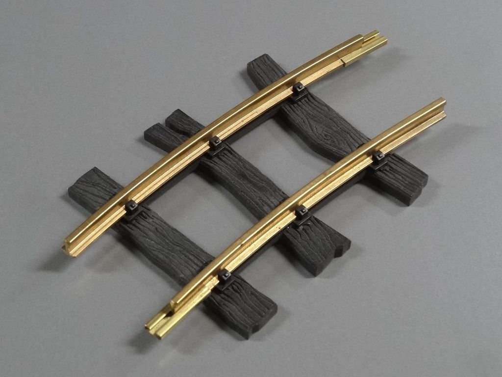 Feldbahngleis Bogen 15°, R1 Achsradius 600mm
